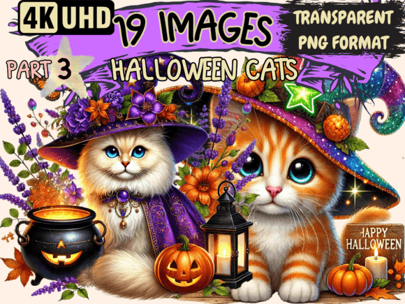 Download Halloween Cats Clipart P3 - Premium Resources