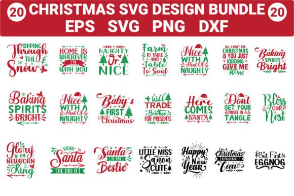 Download Christmas Svg Design Bundle - Svg design Collection