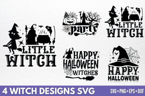 Download Witch Designs SVG, 4 SVG Design - Svg design Collection