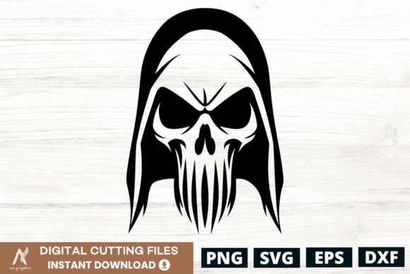 Download Ghost Skull Face SVG Design - 5 - Svg design Collection