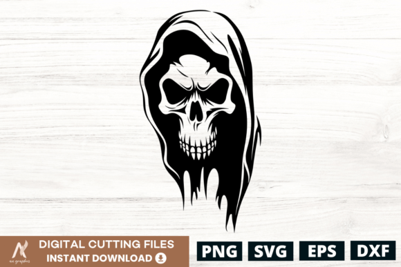 Download Ghost Skull Face SVG Design - 1 - Svg design Collection