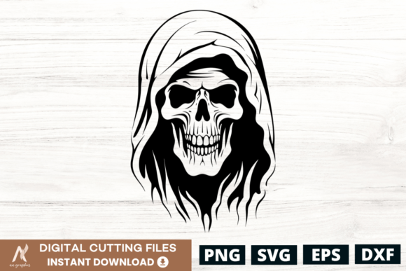 Download Ghost Skull Face SVG Design - 8 - Svg design Collection