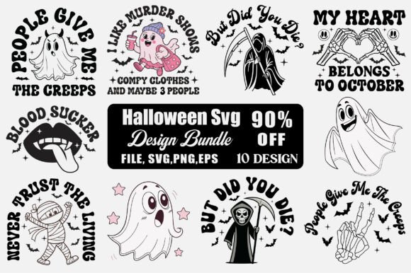 Download Sassy Halloween-themed SVG Design Bundle - Svg design Collection