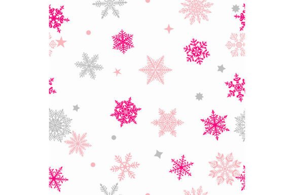 Download Christmas Seamless Pattern of Snowflakes - Premium Resources