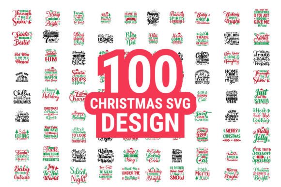 Download 100 Christmas Svg Design Bundle - Svg design Collection
