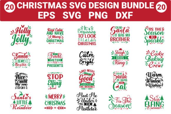 Download Christmas Svg Design Bundle - Svg design Collection