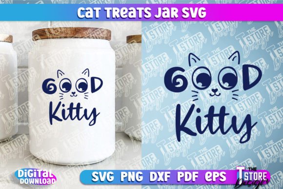 Download Cat Treat Jar SVG Design | Cat Treats - Svg design Collection